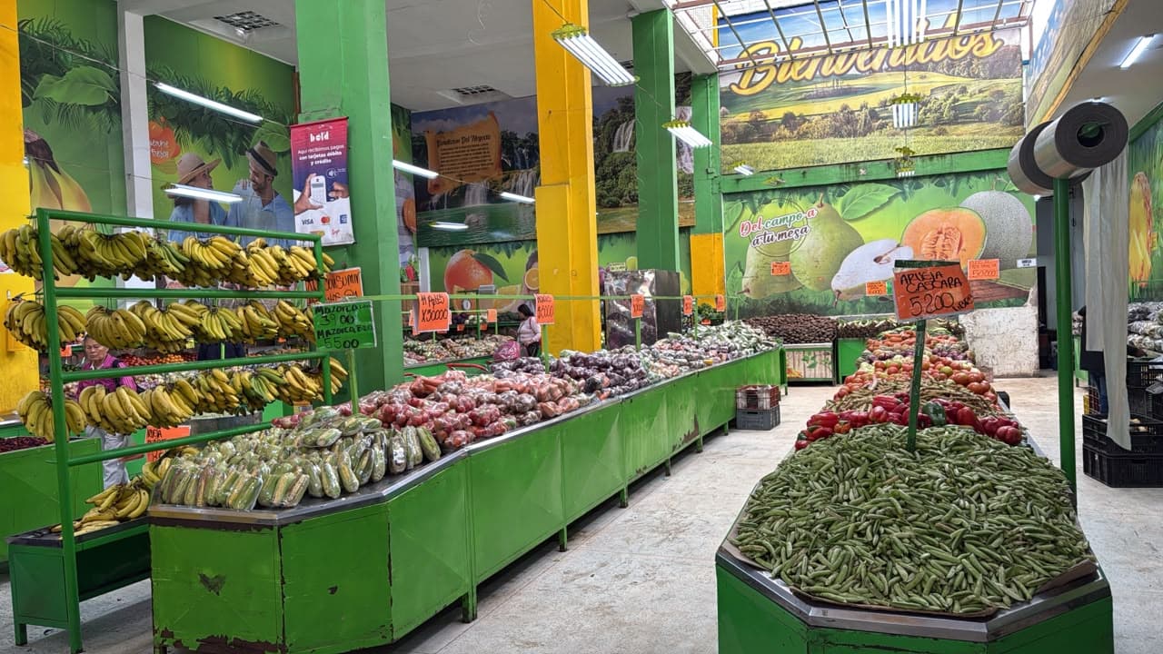 Góndolas de productos del Fruver